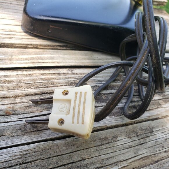 Vtg MCM Mid‎ Century Modern Industrial Black Gold Flex-Arm Desk Lamp Retro - Picture 12 of 16